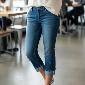 Banana Republic Medium Blue Cropped Jeans